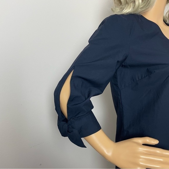 Talbots V-Neck Tie Sleeve Top  | NWT | Size Small Petite - Picture 3 of 12